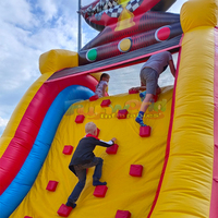 Pista de Obstáculos Inflable Gigante para Exteriores, Comercial, con Material de PVC, Capacidad de 1000 kg, Diseño Portátil para Adultos
