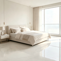 Azulejos de Porcelana Modernos para Interiores de Hotel, 600x1200mm, Textura de Mármol Blanco, Pulidos, Azulejos de Piso de Alta Calidad