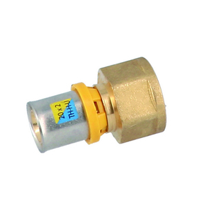 Conexión de Presión Recta Hembra de 1/2 Pulgada x 16 para Tubería Multicapa, Uso en HVAC - Product Image 1
