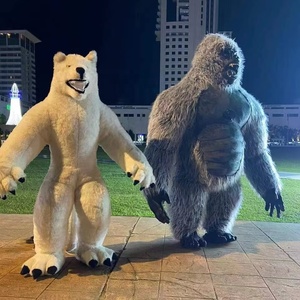 Funtoys gigante gonfiabile lupo Mascotte Costume pellsuit Anime di Halloween Gorilla Cosplay Mascotte carnevale animale festa <span class=keywords><strong>per</strong></span> <span class=keywords><strong>adulti</strong></span> - Product Image 1