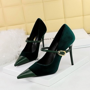 Nouvelles Escarpins Femme à Boucle de Créateur, en Daim Pointu, Talons Aiguilles 7cm 10cm, Grande Taille 43, Talons Hauts pour Femmes - Product Image 3