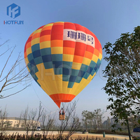 Ballon publicitaire gonflable géant de 3,5 m de haut en forme de montgolfière, à gaz hélium