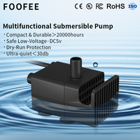 Pompe à eau submersible sans balais USB DC 5V avec câble et tuyau de décharge personnalisables
