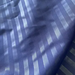 Drap de lit gaufré à rayures de couleur unie, tissu brossé en microfibre 100% polyester