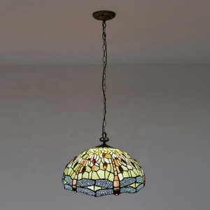 Lámpara Colgante Estilo Tiffany LongHuiJing con 3 Luces y Pantalla de 20 Pulgadas, Pantalla de Lámpara Hecha a Mano y Personalizada - Product Image 2