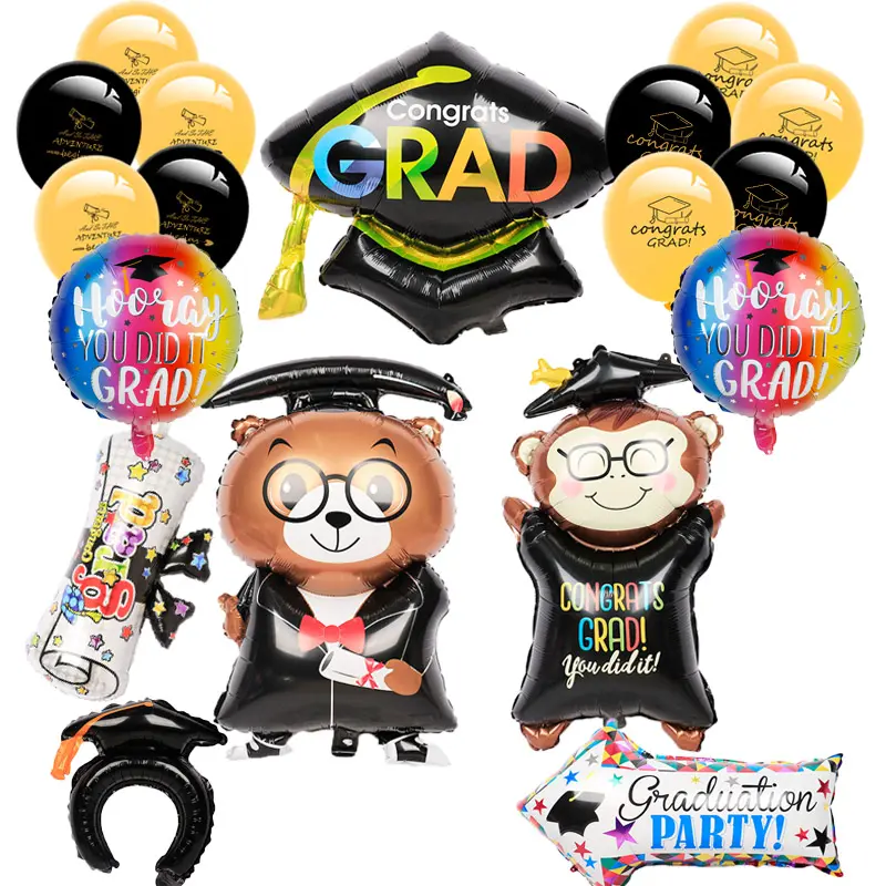 Djtsn 2022 Afstudeerfeest Levert Globos Afstudeerfeest Decoraties Gegradeerd Banner Afstudeerballonnen Klasse Van 2020