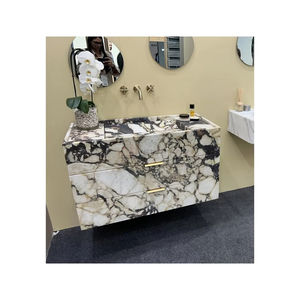 Newstar personalizable Natural italiano mármol habitación <span class=keywords><strong>lavabo</strong></span> baño Calacatta Viola mármol grande <span class=keywords><strong>lavabo</strong></span> mármol tocador de mármol - Product Image 1