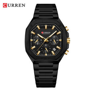 Montre pour homme CURREN 8459, marque haut de gamme, sport, quartz, entièrement en acier, étanche, chronographe, montre-bracelet pour homme, Relogio Masculino - Product Image 3