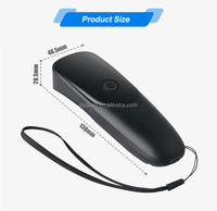 Mini escáner de código de barras 2D inalámbrico portátil Interfaz BT portátil Lector de código QR para cadena minorista de supermercado