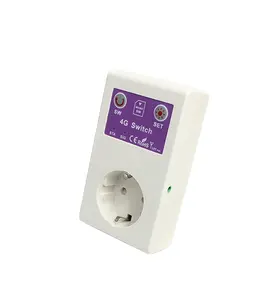 16A 4G GSM Network Remote Control Smart Socket with Temperature Sensor and Power Resume/Cut-off SMS Alert