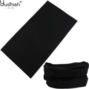 Pañuelo de tubo de Color blanco sólido negro personalizado, máscaras faciales, bufanda múltiple, pañuelo de pesca sin costuras, polaina para el cuello - Product Image 1