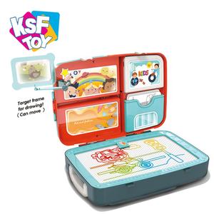 3 في 1 الرسم على ظهره تلعب مجموعة الإبداعية لعبة تلوين لوحة الرسم التعليمية للأطفال - Product Image 5