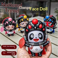 Poupée à visages interchangeables sur le thème des animaux, style ethnique, en plastique, fabricant du Guangdong, jouet culturel pour les vendeurs de rue, 14 ans et plus