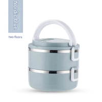 Boîte Repas Bento Tiffin Portable de Grande Capacité en Acier Inoxydable SUS 304, 3 Compartiments, Avec Cuillère et Fourchette