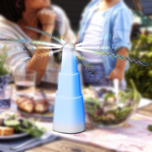 Ventilateur anti-mouches pour table avec lumière anti-insectes pour éloigner les mouches des aliments pour l'extérieur et l'intérieur - Product Image 2