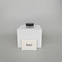 Pot en plastique givré personnalisé avec logo, 8 oz, vide, pour beurre corporel, luxe, 250 ml, 250 g, 200 ml, avec couvercles noirs.