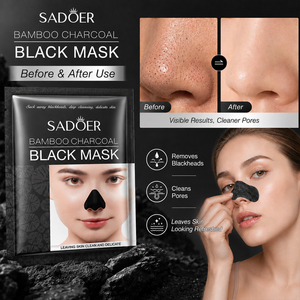 SADOER Bandelettes Purifiantes au Charbon de Bambou pour Points Noirs – Nettoyage Profond des Pores – Masque Nasal Personnalisable avec Logo – Tous Types de Peau - Product Image 2