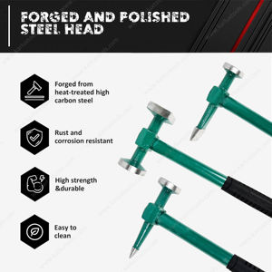 Kit de ferramentas para reparo de carroceria de carro, martelo e carrinho de mão para carroceria automotiva, ferramenta resistente - Product Image 4