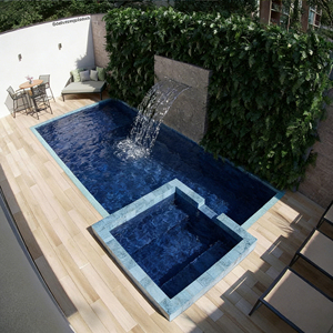 Piscina de Fibra de Vidrio de Lujo para Patio Trasero de Hotel con Spa y Todos los Accesorios Necesarios - Product Image 6