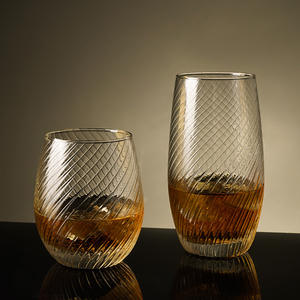 Großhandel Custom Logo verkalktes Glas Stemless Wein becher Unzerbrechliche Glas becher & Wasser gläser für Partys - Product Image 4