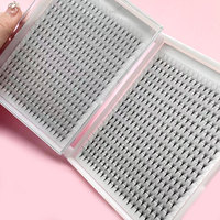 Extensions de cils Superroot préfabriquées en faux vison, volume russe, tiges longues, 10D 14D 20D, plateaux grands formats, éventails préfabriqués 5D 6D 8D