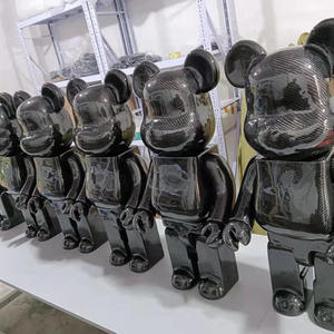 Filet rouge fluide ours <span class=keywords><strong>fait</strong></span> à la main bricolage matériel <span class=keywords><strong>maison</strong></span> blanc embryon <span class=keywords><strong>salon</strong></span> ornement Pigment violent ours - Product Image 3