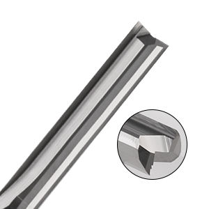 Fraise à rainurer droite à deux cannelures en carbure de tungstène HOZLY, fraise à bois pour machine CNC, fraise à bout, HRC55, non revêtue - Product Image 6