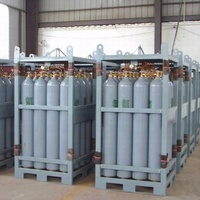 Support de bouteilles de gaz en acier haute pression QDBG pour 12/16/25 bouteilles, pour le stockage et le transport d'oxygène, d'azote et d'argon