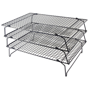 Fabbricazione di 3 livelli impilabile torta di pane cremagliera di raffreddamento per la cottura di biscotti filo antiaderente - Product Image 1