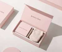 Boîte à bijoux rigide en carton gris en forme de livre avec rabat magnétique, personnalisable avec logo, réutilisable, écologique, haut de gamme, doublée d'éponge