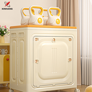 Hộp đựng đồ gia dụng đa năng Xinhang, có nắp, có thể xếp gọn, bằng nhựa, có bánh xe - Product Image 3