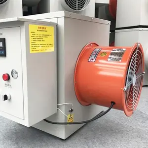 Taşınabilir endüstriyel sıcak hava üfleyici su geçirmez aşırı ısınma koruması 20kw elektrikli Fan ısıtıcı