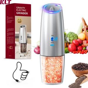 135ML Large Capacity Salt Mill Portable Rechargeable Electric <b>Pepper</b> <b>Grinder</b> Gravity Electric <b>Pepper</b> and Salt Mill Set - Product Image 1