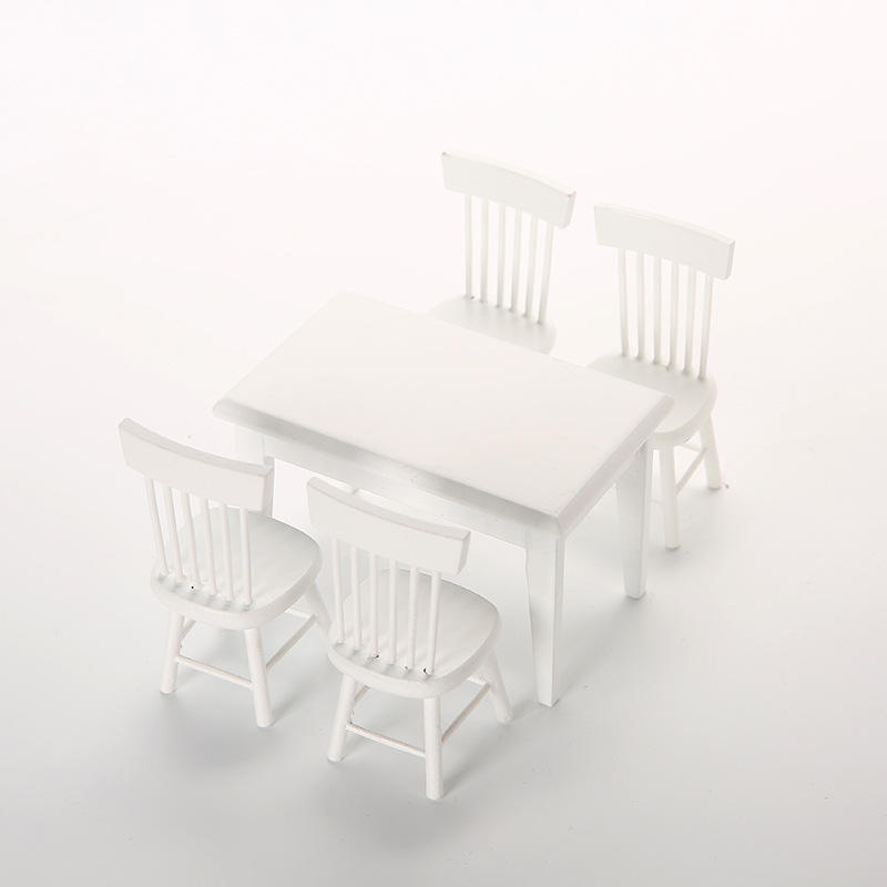White table and chair suit