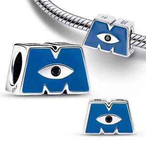 Abalorio Original <span class=keywords><strong>de</strong></span> <span class=keywords><strong>Plata</strong></span> 925 <span class=keywords><strong>de</strong></span> Tailandia, con Diseño <span class=keywords><strong>de</strong></span> Pixar Monsters Inc. y Buzz Lightyear, Compatible con Pulseras <span class=keywords><strong>Pandora</strong></span>, Joyería <span class=keywords><strong>para</strong></span> Niños - Product Image 6