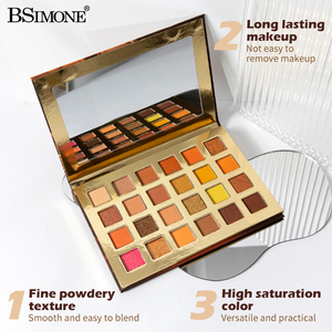 <span class=keywords><strong>Palette</strong></span> Occhi Dorata 24 Colori, Opaca e Glitterata, Altamente Pigmentata, Lunga Durata, OEM ODM, Etichetta Privata, Logo Personalizzato, Vendita all'Ingrosso - Product Image 4
