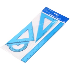 Juegos <span class=keywords><strong>de</strong></span> reglas <span class=keywords><strong>de</strong></span> 2, 4 <span class=keywords><strong>y</strong></span> 6 piezas con bolsa OPP, <span class=keywords><strong>regla</strong></span> recta, <span class=keywords><strong>regla</strong></span> triangular <span class=keywords><strong>y</strong></span> transportador para estudiantes, set <span class=keywords><strong>de</strong></span> papelería, útiles escolares - Product Image 4
