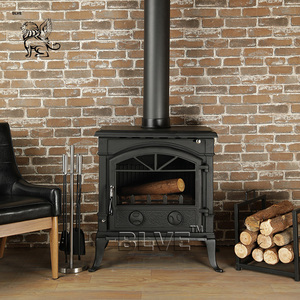 BLVE Diseño moderno Estufas de hierro fundido Calentadores de <span class=keywords><strong>leña</strong></span> Chimenea independiente única Quema de madera para interiores - Product Image 3
