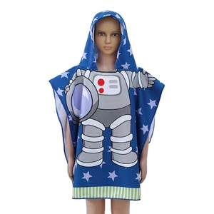Offre Spéciale personnalisé enfants nager requin dessin animé OEM Logo séchage rapide enfants <span class=keywords><strong>bain</strong></span> à capuche imprimé Animal microfibre bébé Poncho serviette <span class=keywords><strong>de</strong></span> plage - Product Image 6