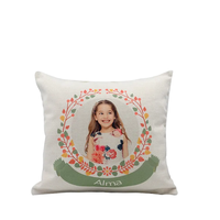 Housse de coussin carrée en lin tricoté écologique Lopo Factory 45x45 cm, vierge pour sublimation