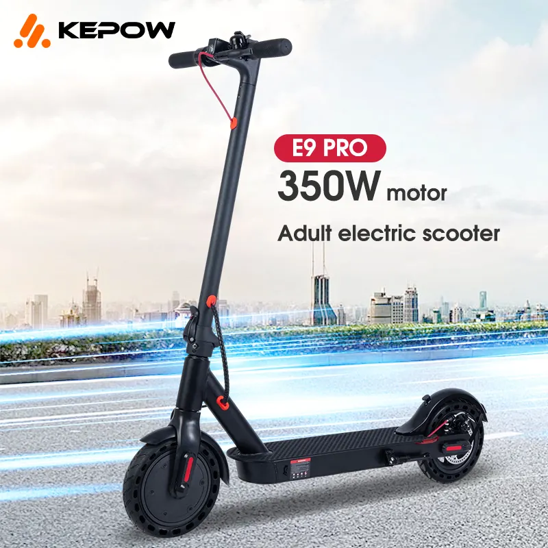 2024 new arrival 350w motor 8.5 inch honeycomb tire E9pro cheap adult folding electric scooter for sale from China