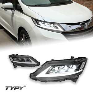 Ensemble de phares à LED 12V avec lentille, 50W, 6000 Lumens, 8000K, pour Odyssey 2015-2021, feux de jour, clignotants dynamiques, blanc - Product Image 1