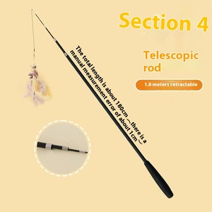 Teleskops tange <span class=keywords><strong>Cat</strong></span> Retract able Pet Interactive Bell <span class=keywords><strong>Feather</strong></span> Wand Spielzeug - Product Image 3