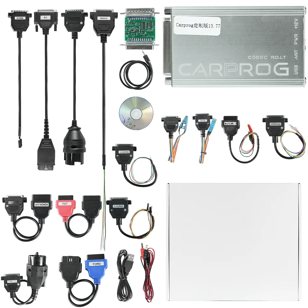 Carprog V13.77 Programmeur en ligne Carprog 13.77 Programmeur de clé automatique No Keygen Car Prog V13.77 Ecu Chip Turning Outil de réparation