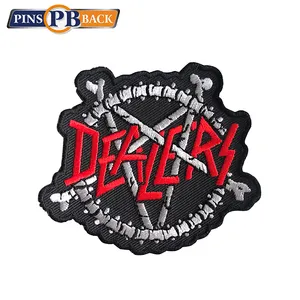 school embroidery badge customized design badges fabric hand made embroidery woven patch lace machine embroidery