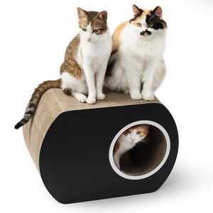 Kedi tırmalama panosu salonu tırnak kazıyıcı Scratch Pad Pet çekyat oluklu karton oyuncak kedi <span class=keywords><strong>Scratcher</strong></span> için Catnip ile - Product Image 5