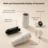 Connecteur audio XLR blanc 3 broches mâle/femelle pour microphone, mixeur, système de sonorisation DJ