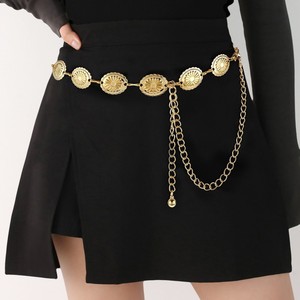 ALL0133 <span class=keywords><strong>Ceinture</strong></span> Métallique Tendance pour <span class=keywords><strong>Femme</strong></span> – Accessoire Décoratif Polyvalent pour Jupes, Costumes et Hanfu – Chaînes de Taille - Product Image 5