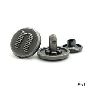 Nouveau design tendance : Rivets en alliage anti-argent roulants, rivets à capuchon métallique personnalisés, rivets à logo métallique pour sacs à main et portefeuilles - Product Image 1
