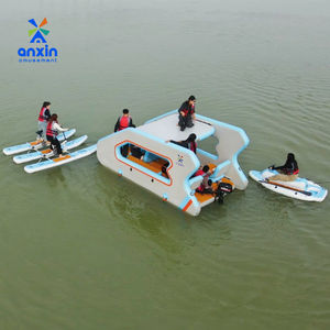Equipo Inflable Versátil para Exteriores, Plataforma Flotante para Yates, <span class=keywords><strong>Moto</strong></span> Acuática, Tienda de Campaña y Más, Impermeable, Inflado Rápido para Playa/Camping - Product Image 1